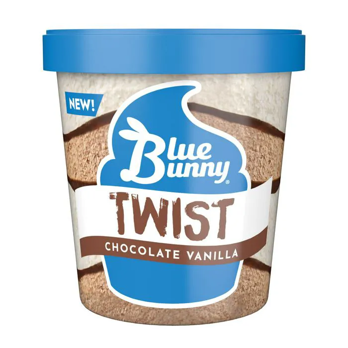 blue bunny chocolate vanilla pint
