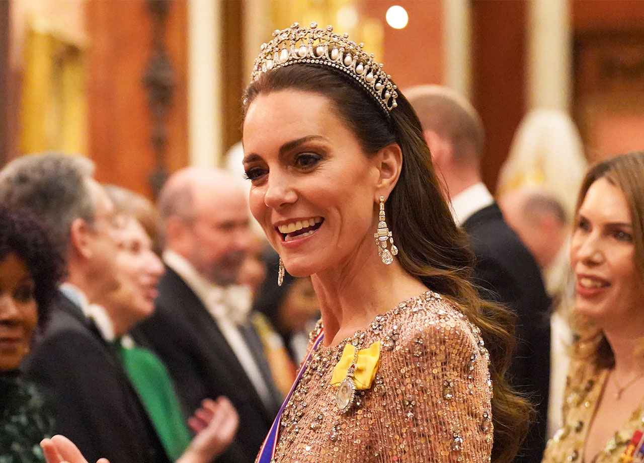 Kate Middleton Diplomatic Corps reception Buckingham Palace