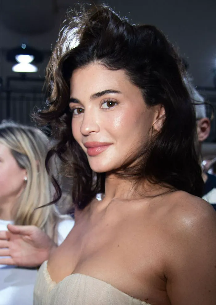 "Kylie Jenner close-up at Jean-Paul Gaultier show"