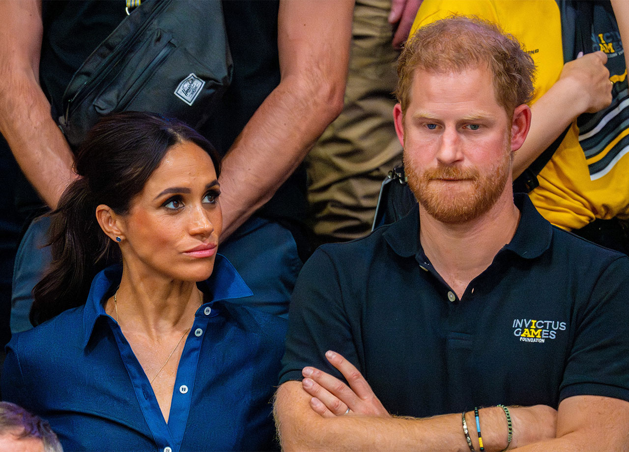 Prince Harry and Meghan Markle during Invictus Games 2023