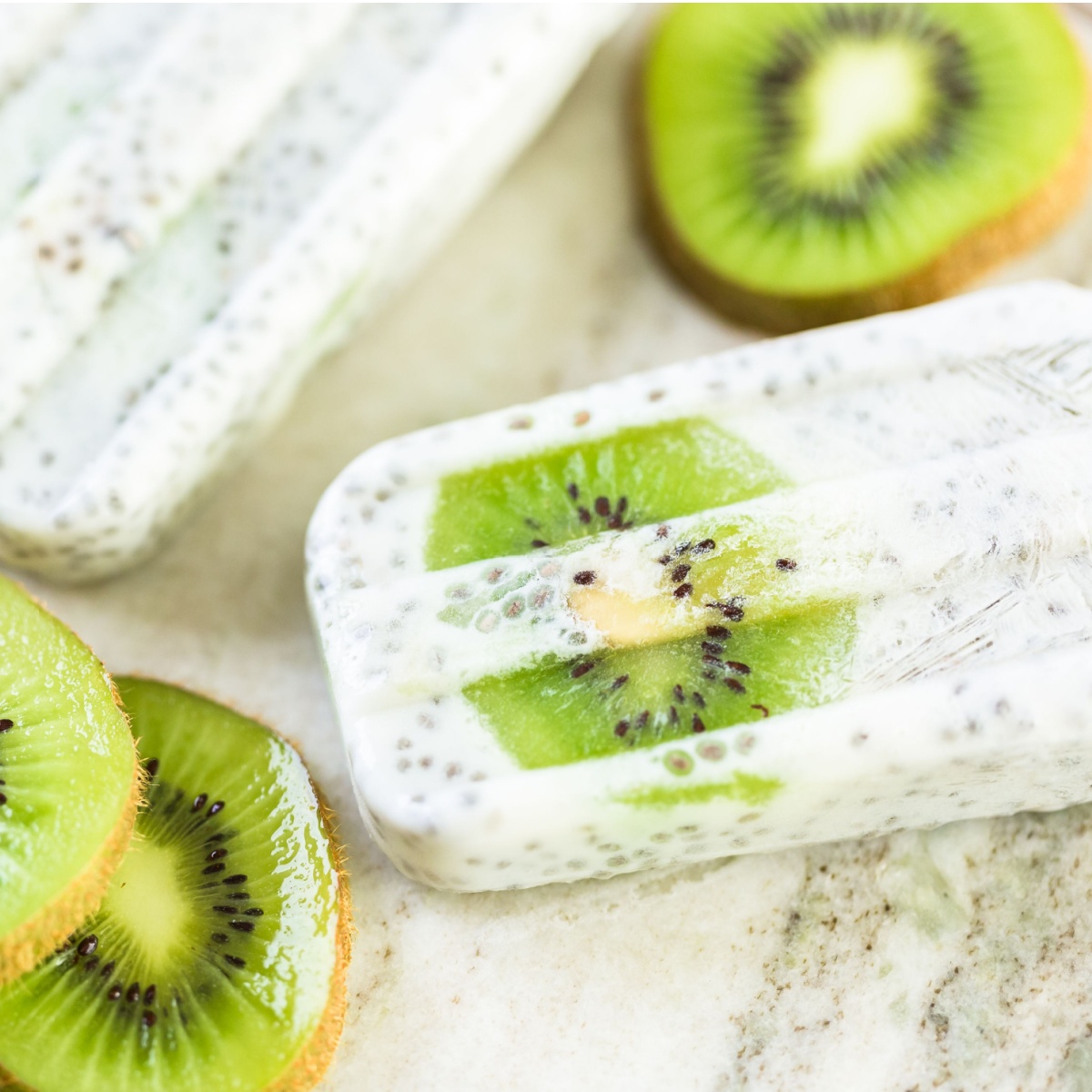 coconut chia seed popsicles