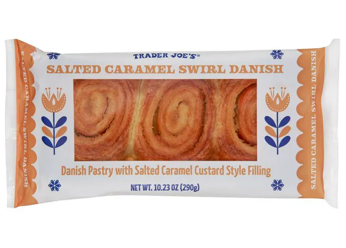 trader joe's salted caramel swirl danish