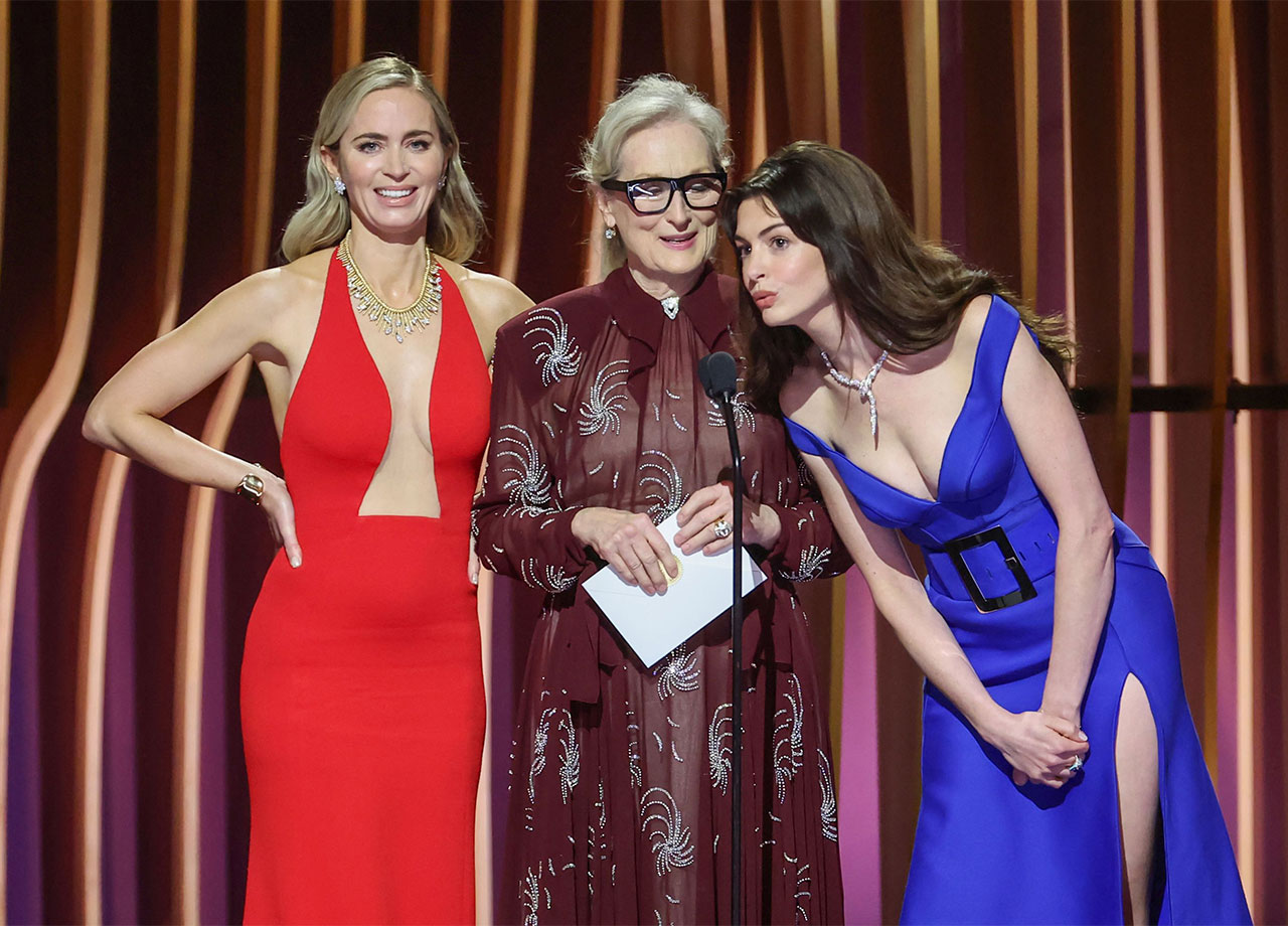 Emily Blunt Meryl Streep and Anne Hathaway 30th Screen Actors Guild Awards