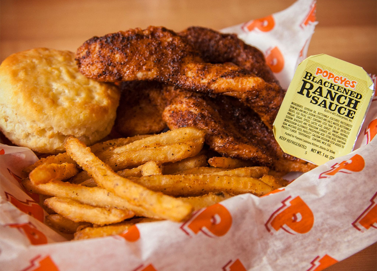 popeyes blackened chicken tenders