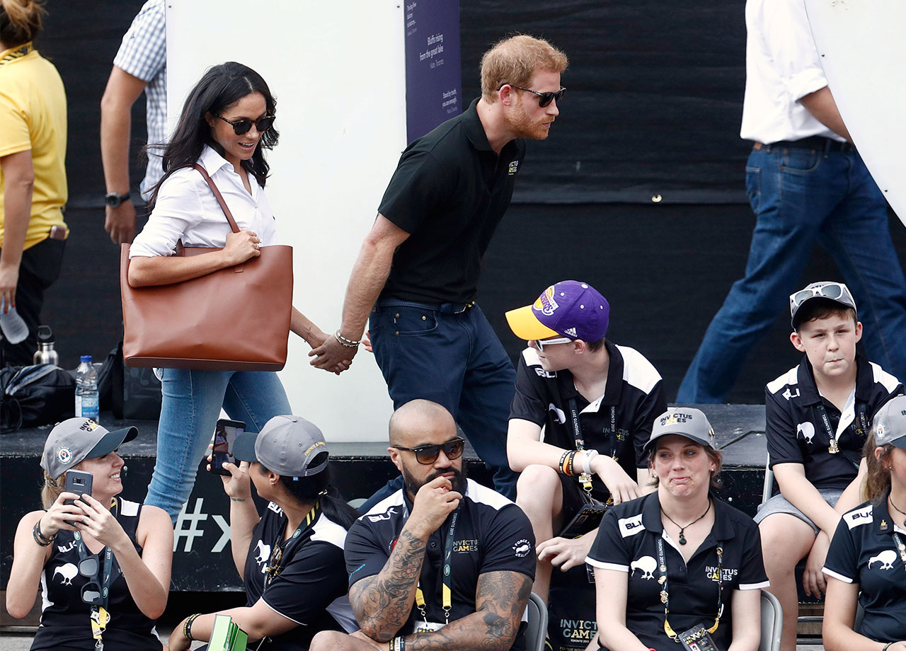Prince Harry and girlfriend Meghan Markle wheelchair tennis event Invictus Games 2017