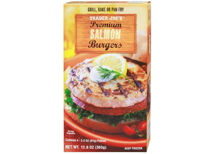 trader joes premium salmon burgers