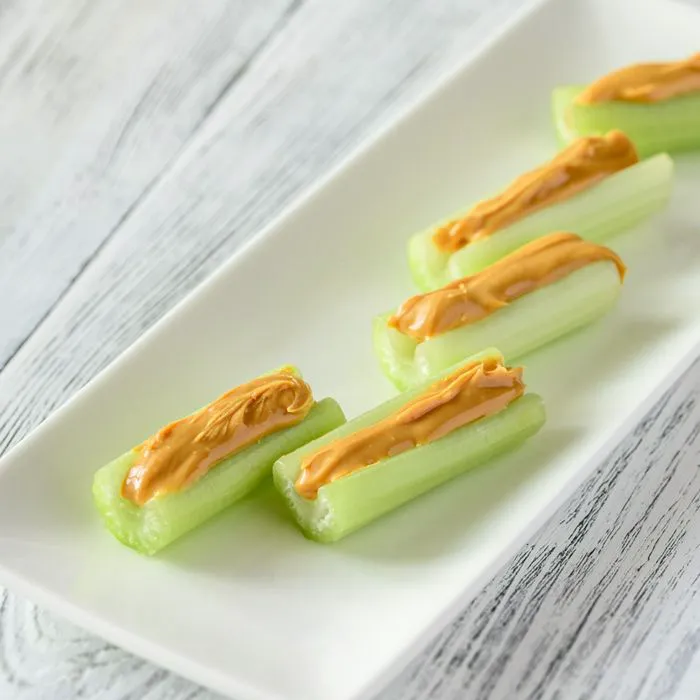 celery sticks with nut butter