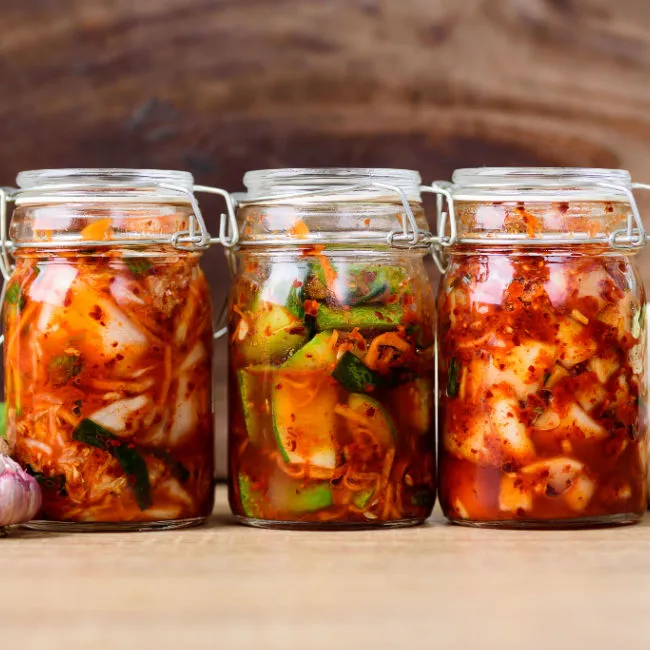 jars of kimchi