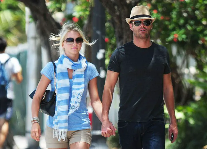 Julianne Hough with Ryan Seacrest in Miami 2011