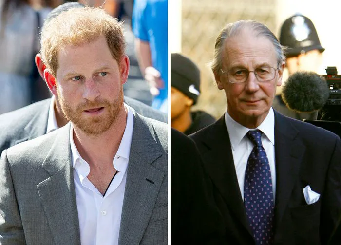 Prince Harry and Robert Fellowes