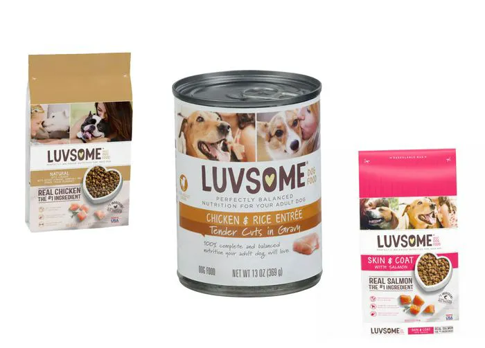 Discontinued Luvsome line of pet food