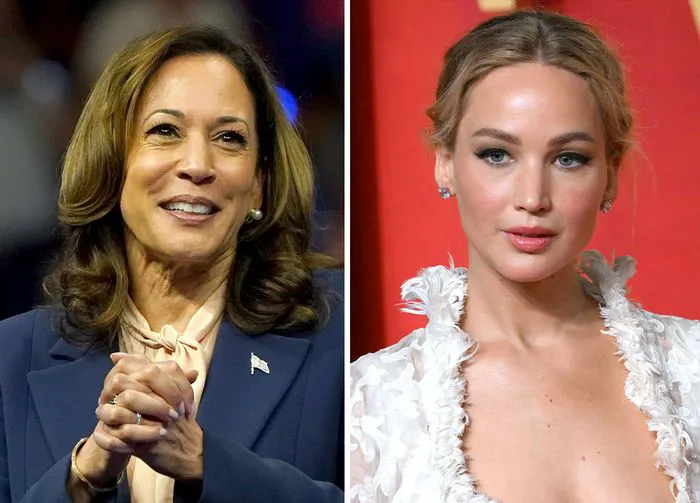 Jennifer Lawrence and Kamala Harris