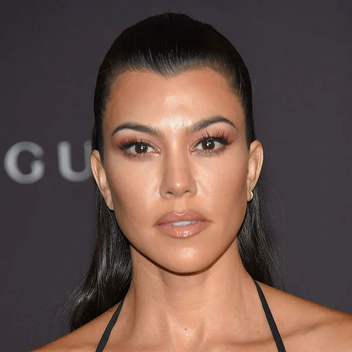 Kourtney Kardashian at the LACMA Art + Film Gala, showcasing high fashion.