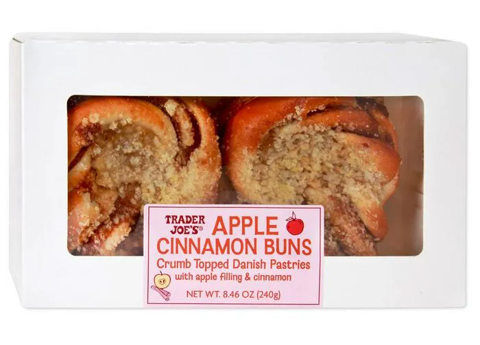 Trader Joe's apple cinnamon buns ready to serve