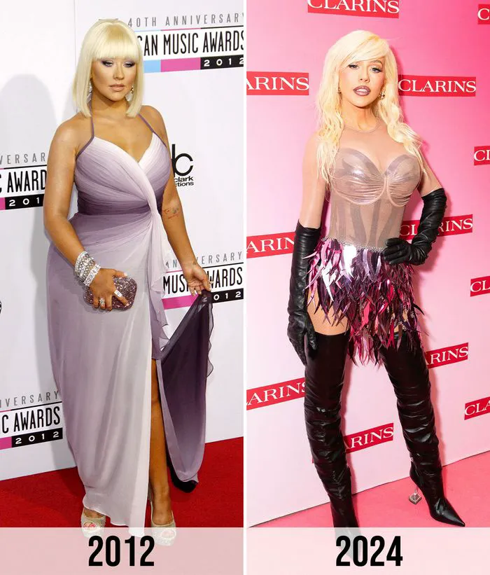 christina aguilera before and after
