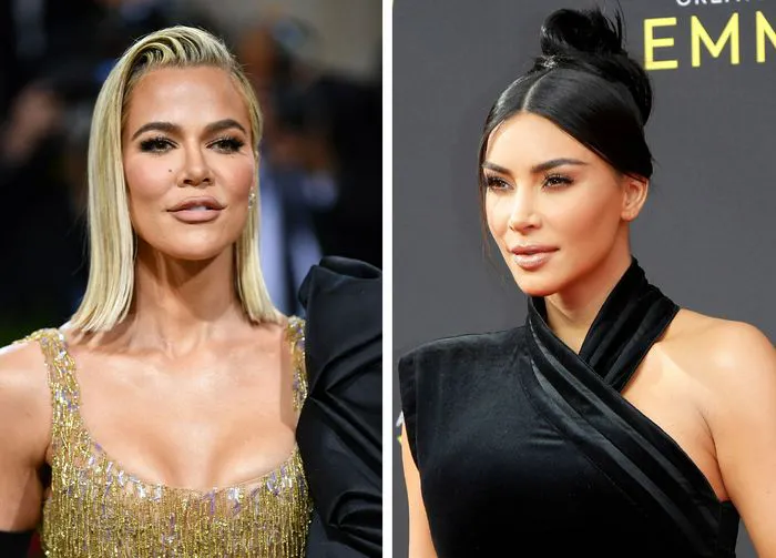 Khloe Kardashian and Kim Kardashian
