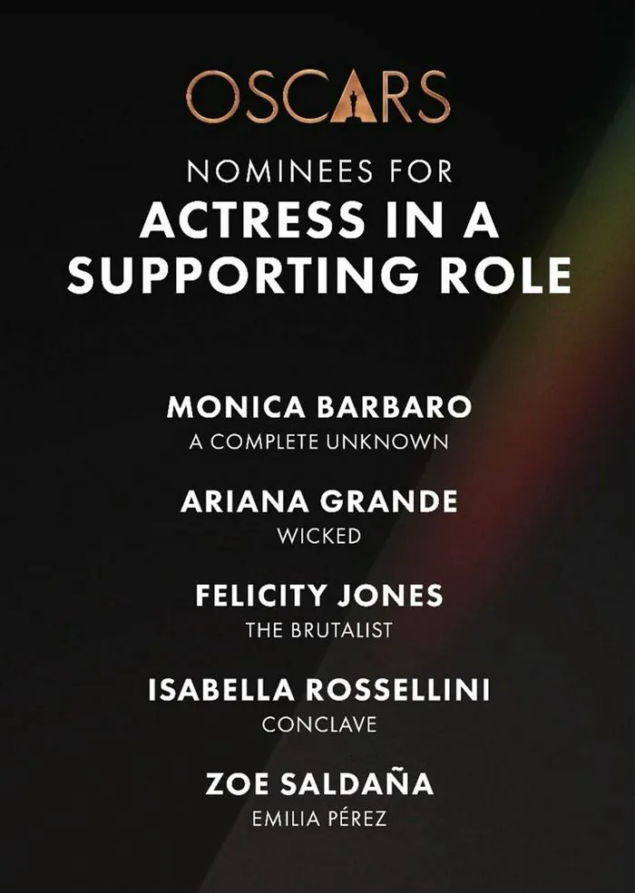 Ariana Grande Oscar nominee poster