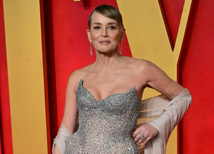Sharon Stone at the 2024 Vanity Fair Oscar Party.