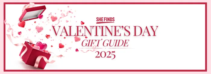SheFinds 2025 Valentine's Day Gift Guide banner