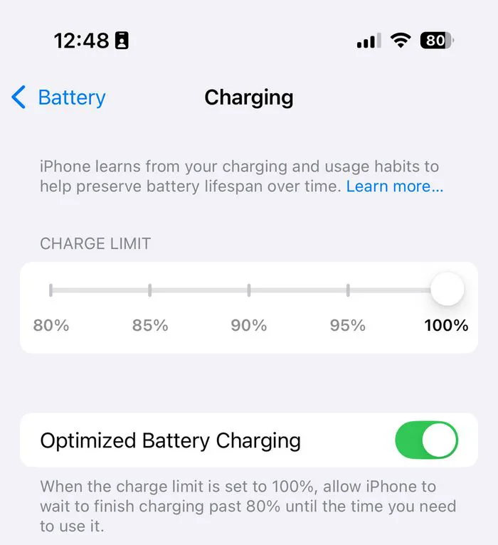 iphone-adjust-charge-limit-settings