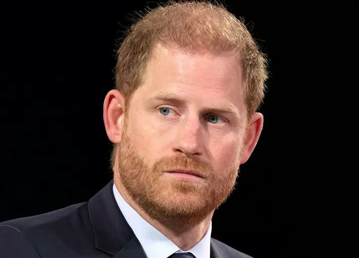 Prince Harry looking pensive