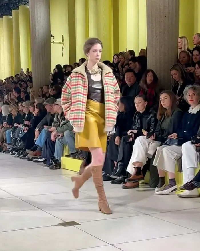 Sunday Rose Kidman Urban modeling Miu Miu runway in Paris.