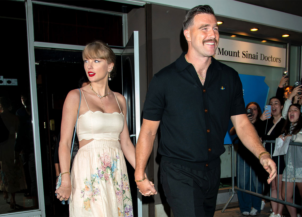 Taylor Swift and Travis Kelce at Karen Elson's wedding