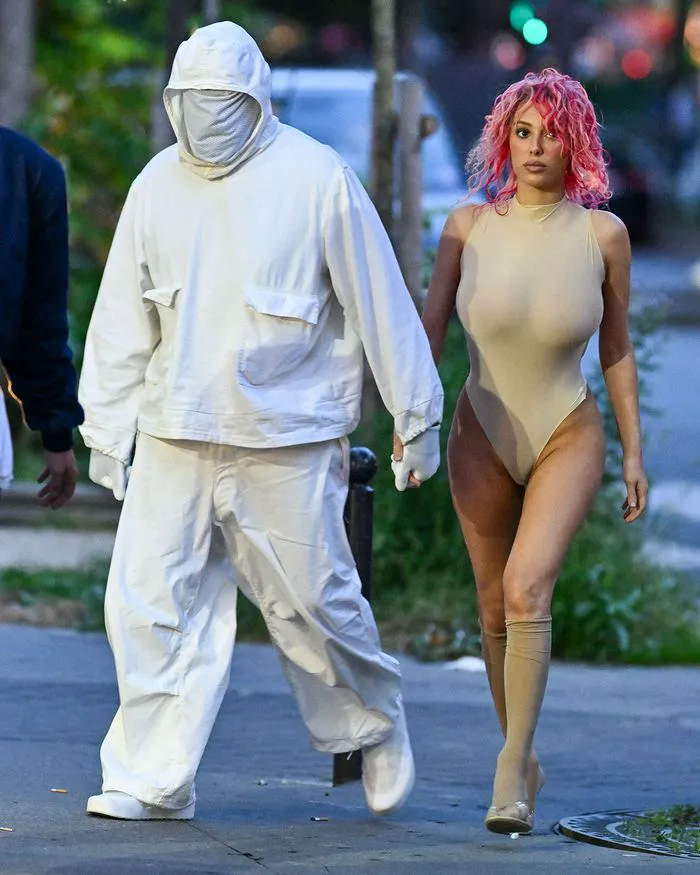 Kanye West and Bianca Censori in Paris