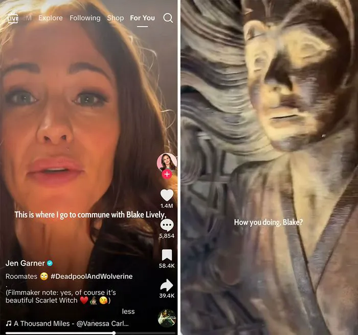 Jennifer Garner Scarlet Witch TikTok video