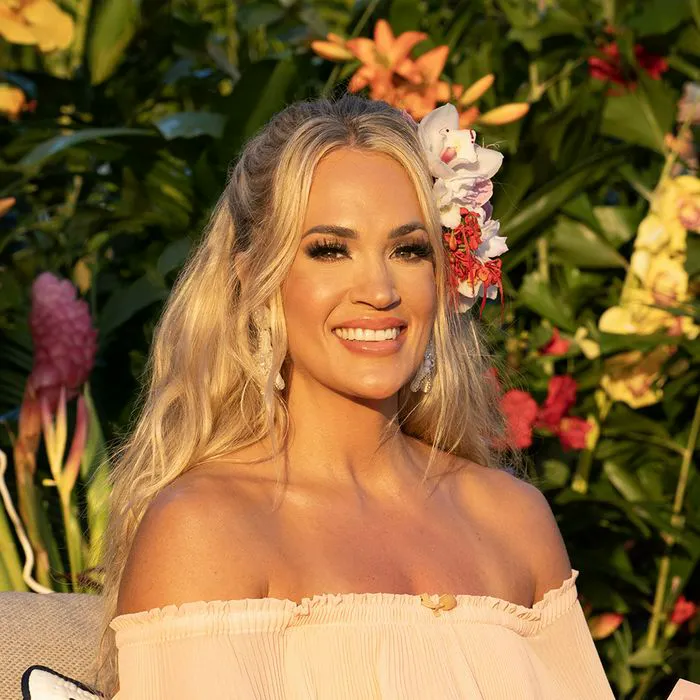 Carrie Underwood filming at Disney Resort and Spa in Hawaii.
