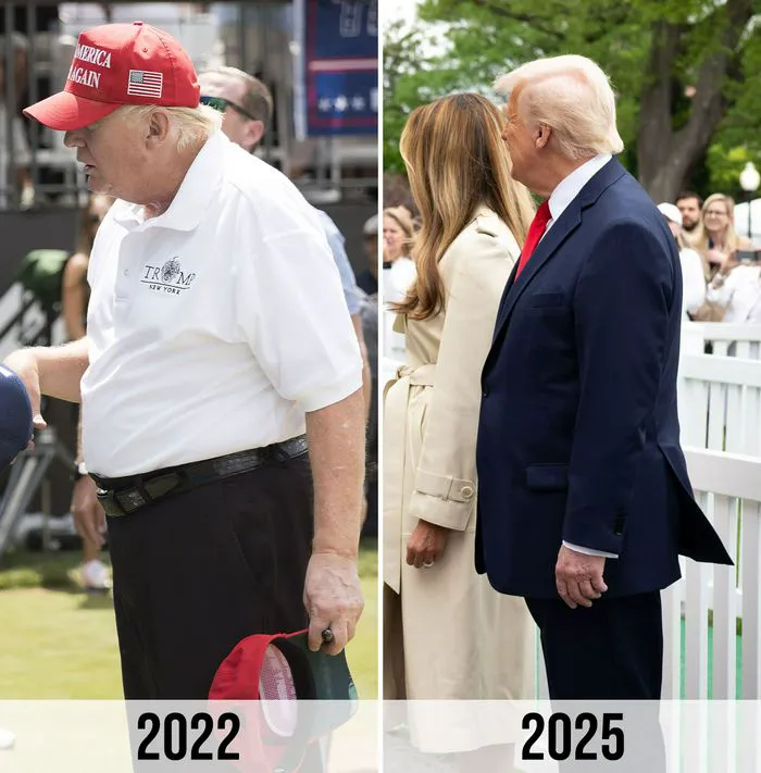 Donald Trump weight loss 2022 to 2025