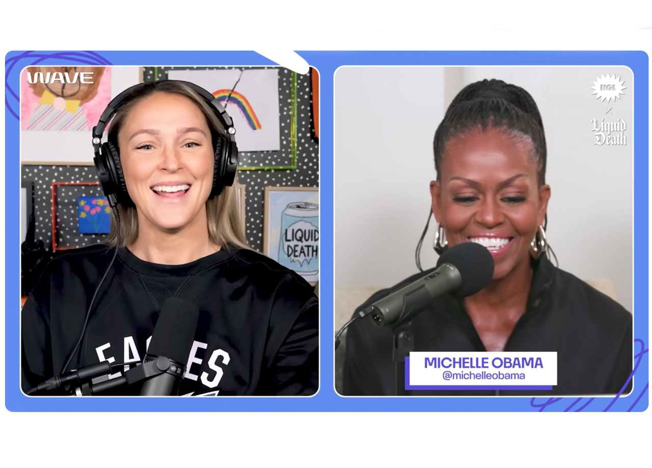 Kylie Kelce and Michelle Obama