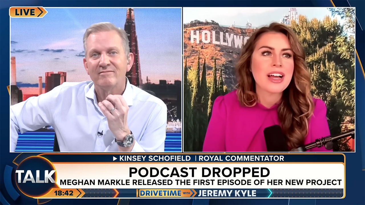 Jeremy Kyle and Kinsey Schofield discuss Meghan Markle's podcast on TalkTV
