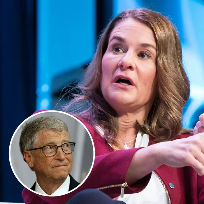 Melinda Gates and Bill Gates at a public appearance.