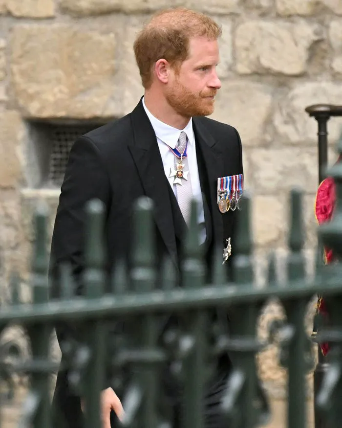 Prince Harry at King Charles' coronation