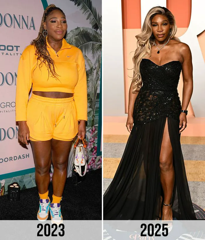Serena Williams weight loss 2023 vs 2025