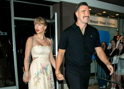 Taylor Swift and Travis Kelce attend Karen Elson wedding