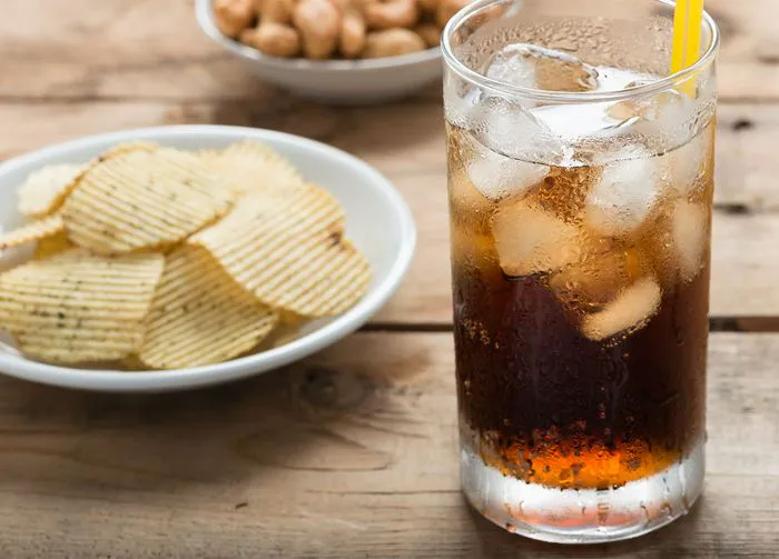 Chips and soda