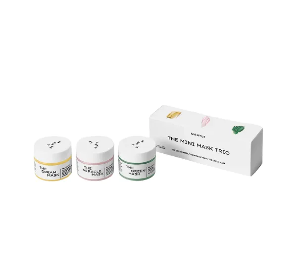 Mini mask trio for skincare enthusiasts.