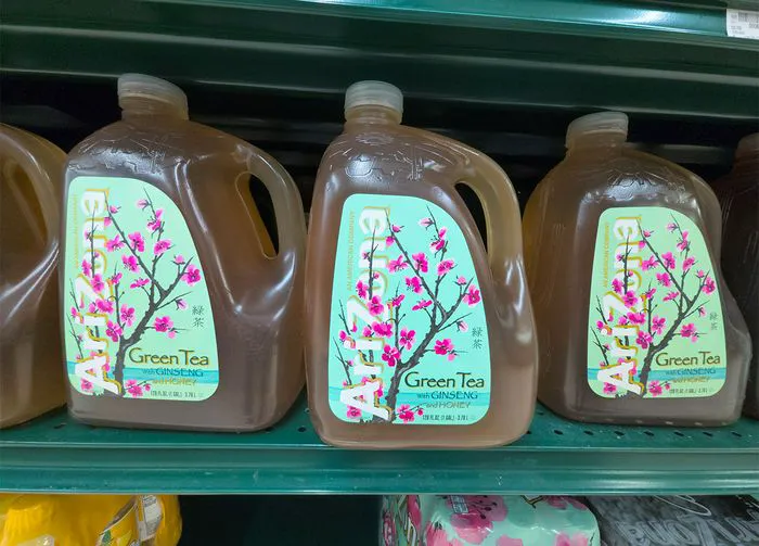 bottles of green tea