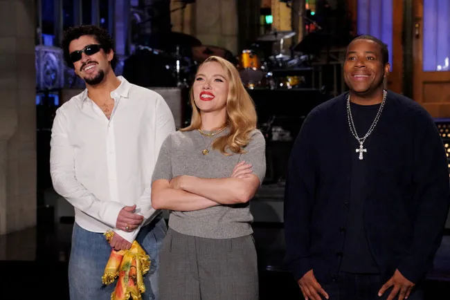 Bad Bunny and Scarlett Johansson on SNL