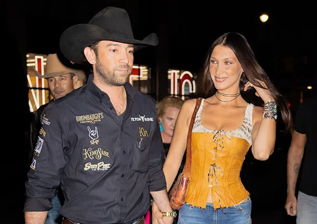 Bella Hadid and Adan Banuelos out to dinner
