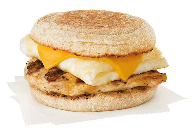 Chick-fil-A egg white grill sandwich on a plate