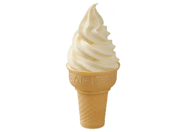 Chick-fil-A Icedream cone dessert on a sunny day