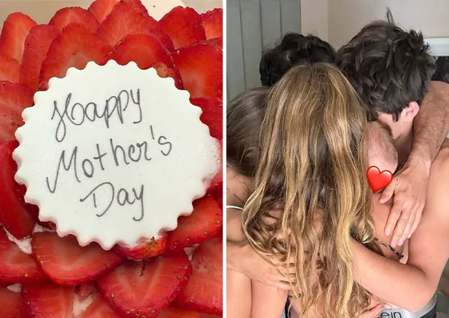 Gisele Bündchen picture with family for Mother's Day Instagram