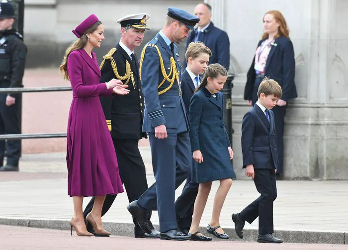 Kate Middleton and family at VE Day