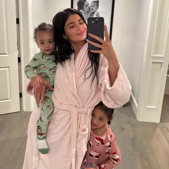 Kylie Jenner celebrates Mother's Day 2023 with Stormi and Aire.