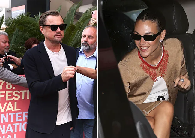 Leonardo DiCaprio and Vittoria Ceretti at Cannes