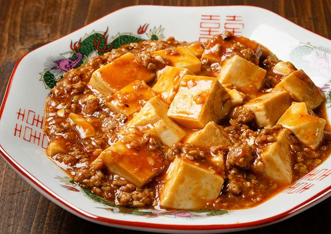 bowl of marinated tofu