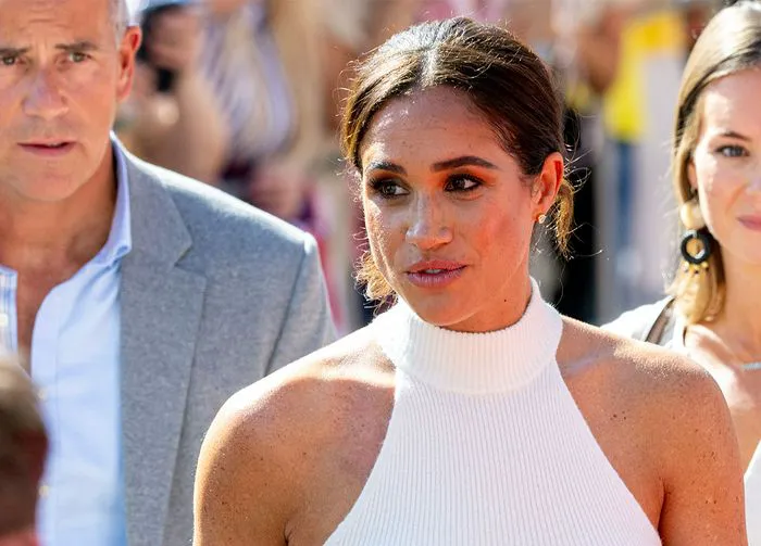 Meghan Markle white high neck tank top